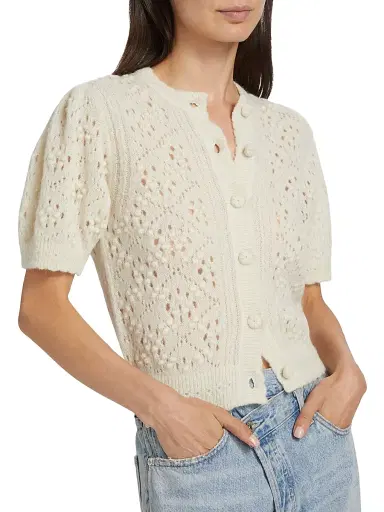DÔEN Women's Mirabelle Alpaca-Blend Short-Sleeve Cardigan - | Thumbnail 6 DÔEN Women's Mirabelle Alpaca-Blend Short-Sleeve Cardigan - | Thumbnail 6