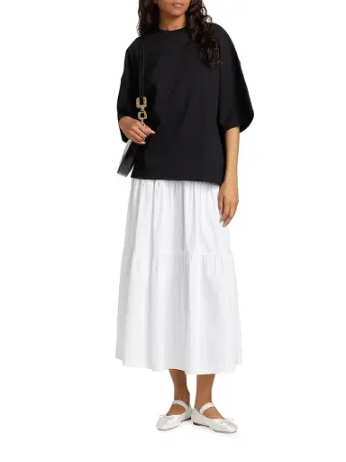 Staud Women's Capsule Oversized Tee - Black - Size Medium | Thumbnail 2 Staud Women's Capsule Oversized Tee - Black - Size Medium | Thumbnail 2