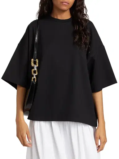 Staud Women's Capsule Oversized Tee - Black - Size Medium | Thumbnail 3 Staud Women's Capsule Oversized Tee - Black - Size Medium | Thumbnail 3