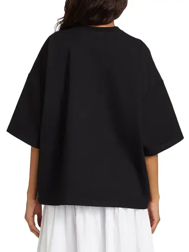 Staud Women's Capsule Oversized Tee - Black - Size Medium | Thumbnail 5 Staud Women's Capsule Oversized Tee - Black - Size Medium | Thumbnail 5