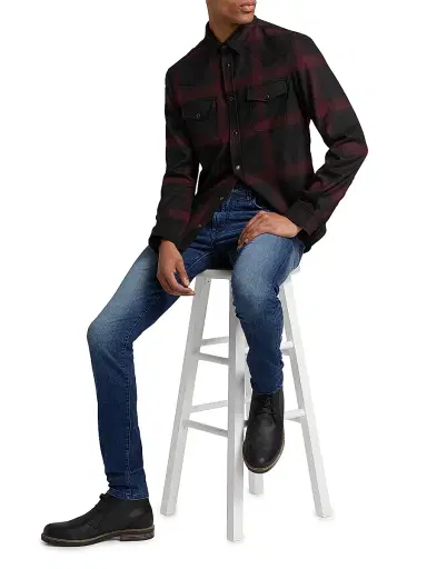 MONFRÈRE Men's Greyson Mid-Rise Straight-Leg Jeans - Toulouse | Thumbnail 2 MONFRÈRE Men's Greyson Mid-Rise Straight-Leg Jeans - Toulouse | Thumbnail 2