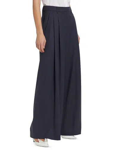 TWP Women's New Didi Wool Wide-Leg Pants - Indigo - Size 12 | Thumbnail 4 TWP Women's New Didi Wool Wide-Leg Pants - Indigo - Size 12 | Thumbnail 4