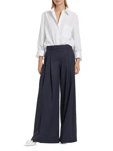 TWP Women's New Morning After Poplin Shirt - White | Thumbnail 2 TWP Women's New Morning After Poplin Shirt - White | Thumbnail 2