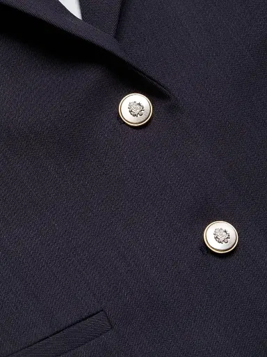 TWP Women's Wool Boyfriend Blazer - Indigo - Size XL | Thumbnail 7 TWP Women's Wool Boyfriend Blazer - Indigo - Size XL | Thumbnail 7
