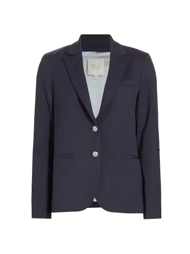 TWP Women's Wool Boyfriend Blazer - Indigo - Size XL | Thumbnail 1 TWP Women's Wool Boyfriend Blazer - Indigo - Size XL | Thumbnail 1