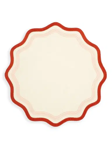 Misette Colorblock Linen Four-Piece Placemat Set - Rust Pink | Thumbnail 3 Misette Colorblock Linen Four-Piece Placemat Set - Rust Pink | Thumbnail 3