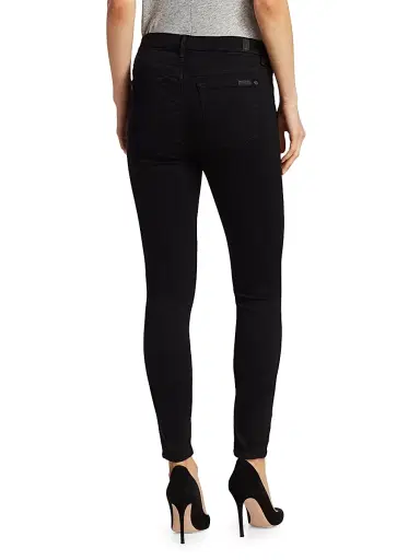 7 For All Mankind Women's The High-Rise Skinny Slim Illusion Jeans - Black Rinse - Size 32 | Thumbnail 5 7 For All Mankind Women's The High-Rise Skinny Slim Illusion Jeans - Black Rinse - Size 32 | Thumbnail 5