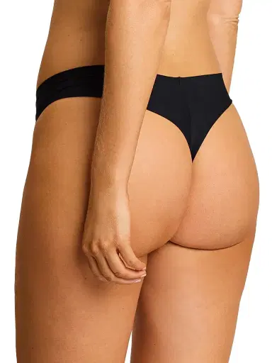 Commando Women's Butter Mid-Rise Thong - Black - Size Large | Thumbnail 4 Commando Women's Butter Mid-Rise Thong - Black - Size Large | Thumbnail 4