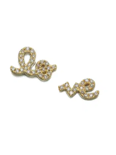 Sydney Evan Women's Diamond & 14K Yellow Gold Split Love Stud Earrings - Gold | Thumbnail 1 Sydney Evan Women's Diamond & 14K Yellow Gold Split Love Stud Earrings - Gold | Thumbnail 1