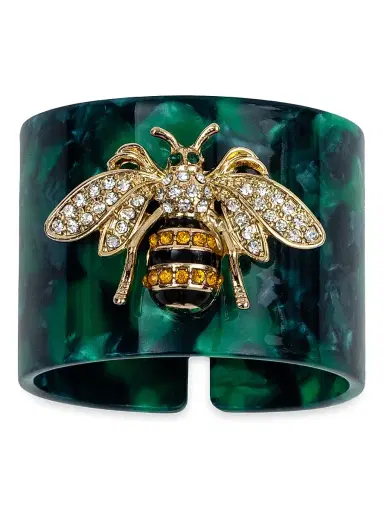 Joanna Buchanan Stripey Bee Resin Napkin Ring Set | Thumbnail 1 Joanna Buchanan Stripey Bee Resin Napkin Ring Set | Thumbnail 1