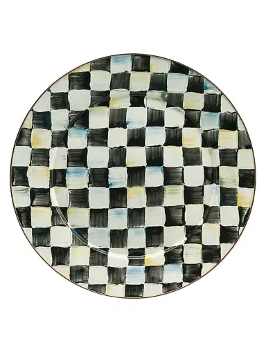 MacKenzie-Childs Checked Plate Collection - Courtly Check 12'' | Thumbnail 1 MacKenzie-Childs Checked Plate Collection - Courtly Check 12'' | Thumbnail 1