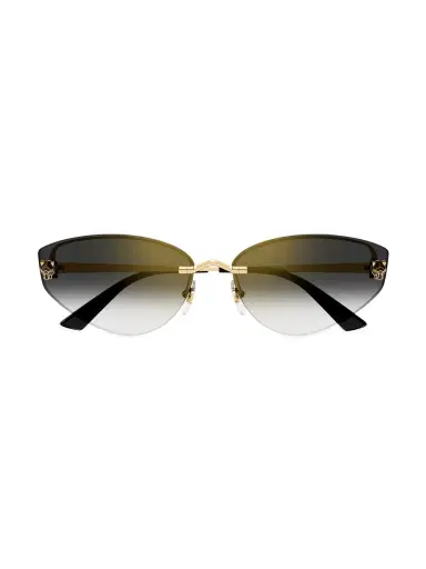 Cartier Women's Panthère Light 65MM Sunglasses - Gold | Thumbnail 3 Cartier Women's Panthère Light 65MM Sunglasses - Gold | Thumbnail 3
