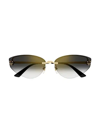 Cartier Women's Panthère Light 65MM Sunglasses - Gold | Thumbnail 4 Cartier Women's Panthère Light 65MM Sunglasses - Gold | Thumbnail 4