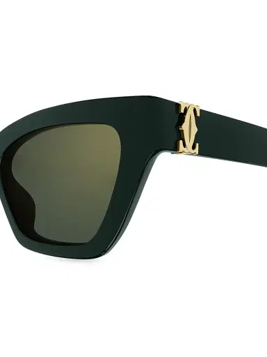 Cartier Women's Double C 53MM Cat-Eye Sunglasses | Thumbnail 3 Cartier Women's Double C 53MM Cat-Eye Sunglasses | Thumbnail 3