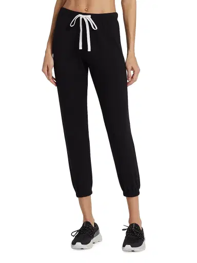 Splits59 Women's Sonja Fleece Drawstring Joggers - Black | Thumbnail 3 Splits59 Women's Sonja Fleece Drawstring Joggers - Black | Thumbnail 3