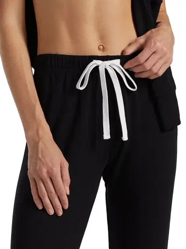 Splits59 Women's Sonja Fleece Drawstring Joggers - Black | Thumbnail 6 Splits59 Women's Sonja Fleece Drawstring Joggers - Black | Thumbnail 6