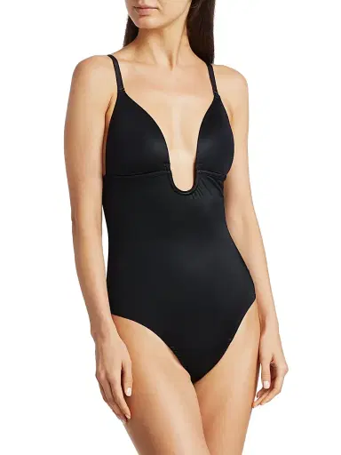 Spanx Women's Suit Your Fancy Plunge Bodysuit - Champagne | Thumbnail 3 Spanx Women's Suit Your Fancy Plunge Bodysuit - Champagne | Thumbnail 3