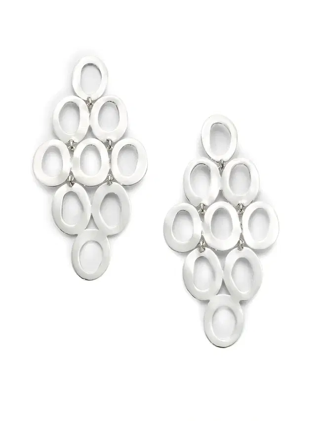 Women's Classico Sterling Silver Open Cascade Earrings - Silver Women's Classico Sterling Silver Open Cascade Earrings - Silver