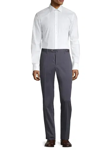 PT Torino Men's Slim-Fit Silk-Blend SilkOchino Trousers - Blue | Thumbnail 2 PT Torino Men's Slim-Fit Silk-Blend SilkOchino Trousers - Blue | Thumbnail 2