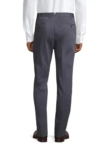 PT Torino Men's Slim-Fit Silk-Blend SilkOchino Trousers - Blue | Thumbnail 5 PT Torino Men's Slim-Fit Silk-Blend SilkOchino Trousers - Blue | Thumbnail 5