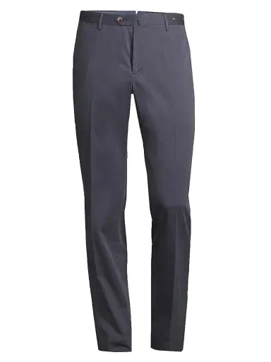 PT Torino Men's Slim-Fit Silk-Blend SilkOchino Trousers - Blue | Thumbnail 1 PT Torino Men's Slim-Fit Silk-Blend SilkOchino Trousers - Blue | Thumbnail 1