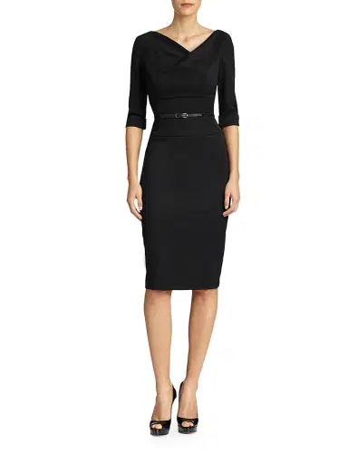 BLACK HALO Women's Jackie O Three-Quarter Sleeve Dress | Thumbnail 3 BLACK HALO Women's Jackie O Three-Quarter Sleeve Dress | Thumbnail 3