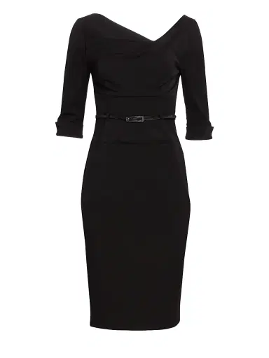 BLACK HALO Women's Jackie O Three-Quarter Sleeve Dress | Thumbnail 5 BLACK HALO Women's Jackie O Three-Quarter Sleeve Dress | Thumbnail 5