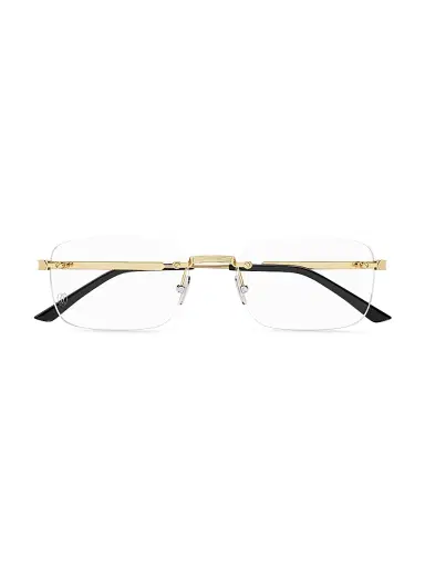 Cartier Men's Signature C 55MM 24K-Gold-Plated Titanium Optical Glasses - Gold | Thumbnail 2 Cartier Men's Signature C 55MM 24K-Gold-Plated Titanium Optical Glasses - Gold | Thumbnail 2