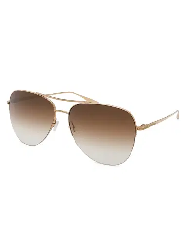 BARTON PERREIRA Men's Core Chevalier 57MM Aviator Sunglasses - Gold Smokey Topaz | Thumbnail 1 BARTON PERREIRA Men's Core Chevalier 57MM Aviator Sunglasses - Gold Smokey Topaz | Thumbnail 1