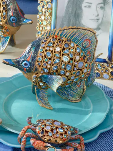 Jay Strongwater Weston Butterfly Fish Figurine - Oceana | Thumbnail 1 Jay Strongwater Weston Butterfly Fish Figurine - Oceana | Thumbnail 1
