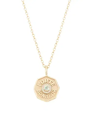 Marlo Laz Women's Je Porte Bonheur 14K Yellow Gold & Alexandrite Necklace - Alexandrite | Thumbnail 1 Marlo Laz Women's Je Porte Bonheur 14K Yellow Gold & Alexandrite Necklace - Alexandrite | Thumbnail 1