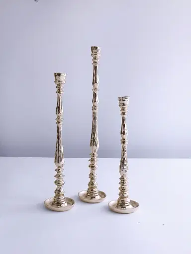 Beatriz Ball Sierra Modern Candlestick Holder - Gold Medium | Thumbnail 4 Beatriz Ball Sierra Modern Candlestick Holder - Gold Medium | Thumbnail 4