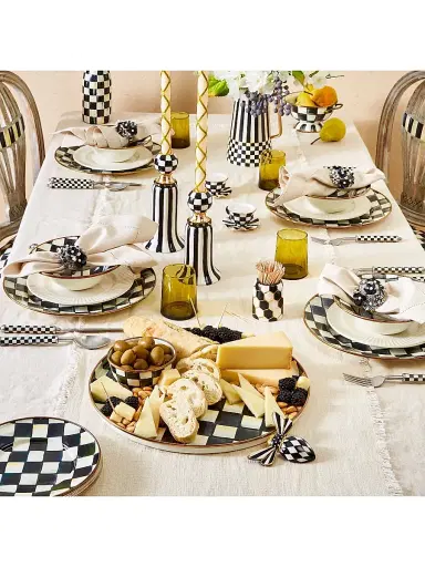 MacKenzie-Childs Checked Plate Collection - Royal Check 8'' | Thumbnail 9 MacKenzie-Childs Checked Plate Collection - Royal Check 8'' | Thumbnail 9
