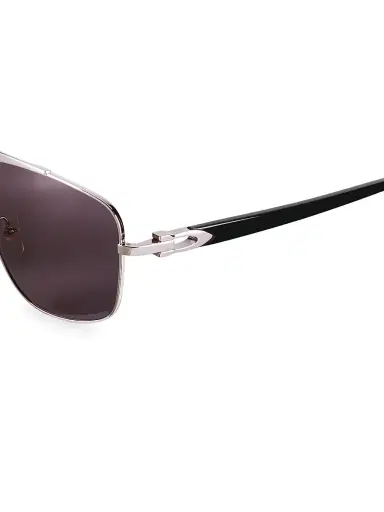 Cartier Men's C Décor Signature 58MM Platinum Navigator Sunglasses - Silver | Thumbnail 3 Cartier Men's C Décor Signature 58MM Platinum Navigator Sunglasses - Silver | Thumbnail 3