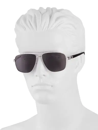 Cartier Men's C Décor Signature 58MM Platinum Navigator Sunglasses - Silver | Thumbnail 4 Cartier Men's C Décor Signature 58MM Platinum Navigator Sunglasses - Silver | Thumbnail 4