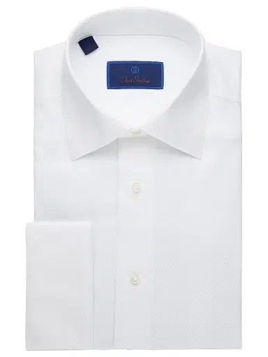 David Donahue Men's Regular-Fit Boxed Formal Shirt | Thumbnail 1 David Donahue Men's Regular-Fit Boxed Formal Shirt | Thumbnail 1
