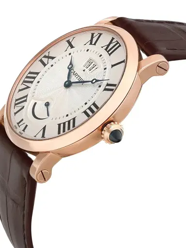 Cartier Men's Pre-Owned Rotonde Calendar 18K Rose Gold, Silver Dial Hand Wind Watch - Rose Gold | Thumbnail 2 Cartier Men's Pre-Owned Rotonde Calendar 18K Rose Gold, Silver Dial Hand Wind Watch - Rose Gold | Thumbnail 2