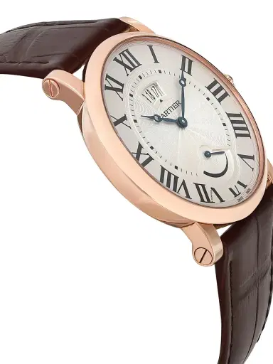 Cartier Men's Pre-Owned Rotonde Calendar 18K Rose Gold, Silver Dial Hand Wind Watch - Rose Gold | Thumbnail 3 Cartier Men's Pre-Owned Rotonde Calendar 18K Rose Gold, Silver Dial Hand Wind Watch - Rose Gold | Thumbnail 3