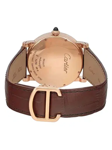Cartier Men's Pre-Owned Rotonde Calendar 18K Rose Gold, Silver Dial Hand Wind Watch - Rose Gold | Thumbnail 4 Cartier Men's Pre-Owned Rotonde Calendar 18K Rose Gold, Silver Dial Hand Wind Watch - Rose Gold | Thumbnail 4