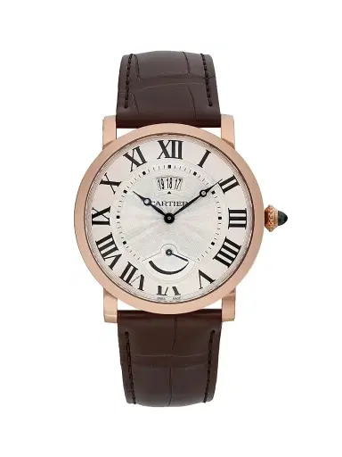 Cartier Men's Pre-Owned Rotonde Calendar 18K Rose Gold, Silver Dial Hand Wind Watch - Rose Gold | Thumbnail 1 Cartier Men's Pre-Owned Rotonde Calendar 18K Rose Gold, Silver Dial Hand Wind Watch - Rose Gold | Thumbnail 1