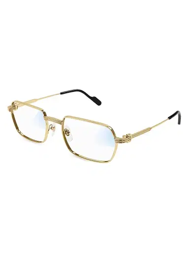Cartier Men's Première de 56MM Rectangular Optical Glasses - Gold Clear | Thumbnail 1 Cartier Men's Première de 56MM Rectangular Optical Glasses - Gold Clear | Thumbnail 1