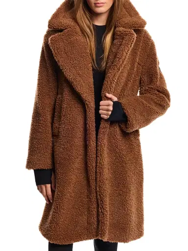 Sam. Women's Sherpa Leather-Trimmed Coat | Thumbnail 3 Sam. Women's Sherpa Leather-Trimmed Coat | Thumbnail 3