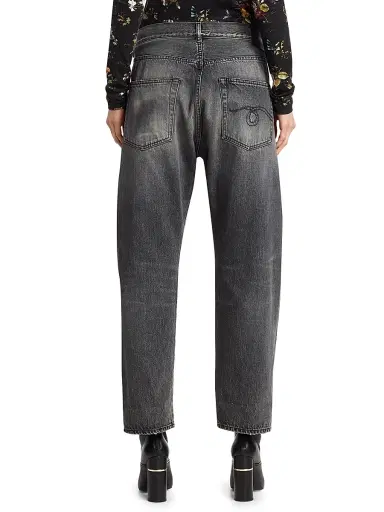 R13 Women's Faded Crossover Jeans - Leyton Black - Size 27 | Thumbnail 5 R13 Women's Faded Crossover Jeans - Leyton Black - Size 27 | Thumbnail 5