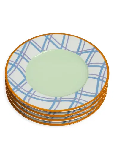 Misette Grid 4-Piece Salad Plate Set | Thumbnail 1 Misette Grid 4-Piece Salad Plate Set | Thumbnail 1