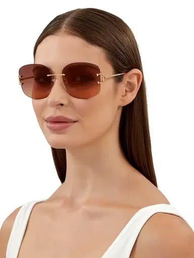 Cartier Women's Signature C 60MM Square Sunglasses - Gold | Thumbnail 2 Cartier Women's Signature C 60MM Square Sunglasses - Gold | Thumbnail 2