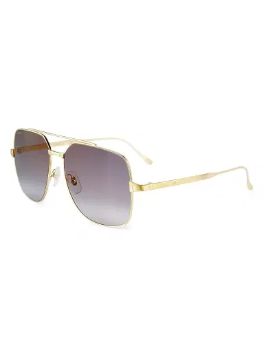 Cartier Women's Santos De 58MM Aviator Sunglasses | Thumbnail 1 Cartier Women's Santos De 58MM Aviator Sunglasses | Thumbnail 1