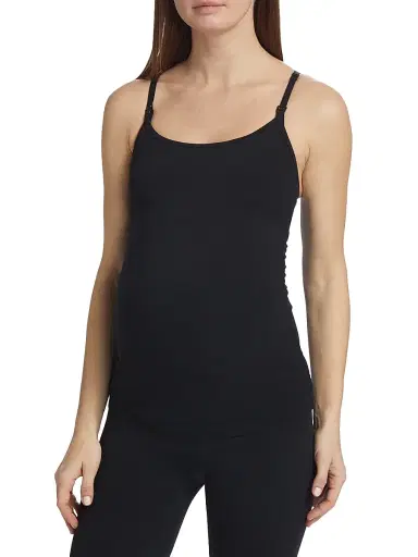 Splits59 Women's Mia AirWeight Maternity Tank - Black | Thumbnail 3 Splits59 Women's Mia AirWeight Maternity Tank - Black | Thumbnail 3