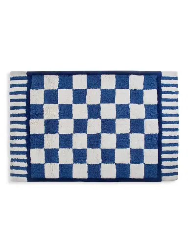 MacKenzie-Childs Large Royal Check Bath Mat | Thumbnail 1 MacKenzie-Childs Large Royal Check Bath Mat | Thumbnail 1