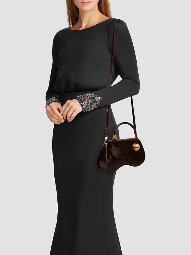 Cult Gaia Women's Kazia Leather Top Handle Bag | Thumbnail 2 Cult Gaia Women's Kazia Leather Top Handle Bag | Thumbnail 2