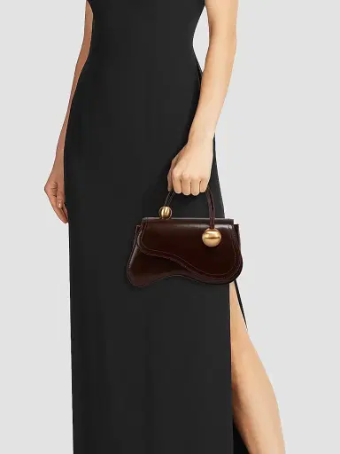 Cult Gaia Women's Kazia Leather Top Handle Bag | Thumbnail 3 Cult Gaia Women's Kazia Leather Top Handle Bag | Thumbnail 3